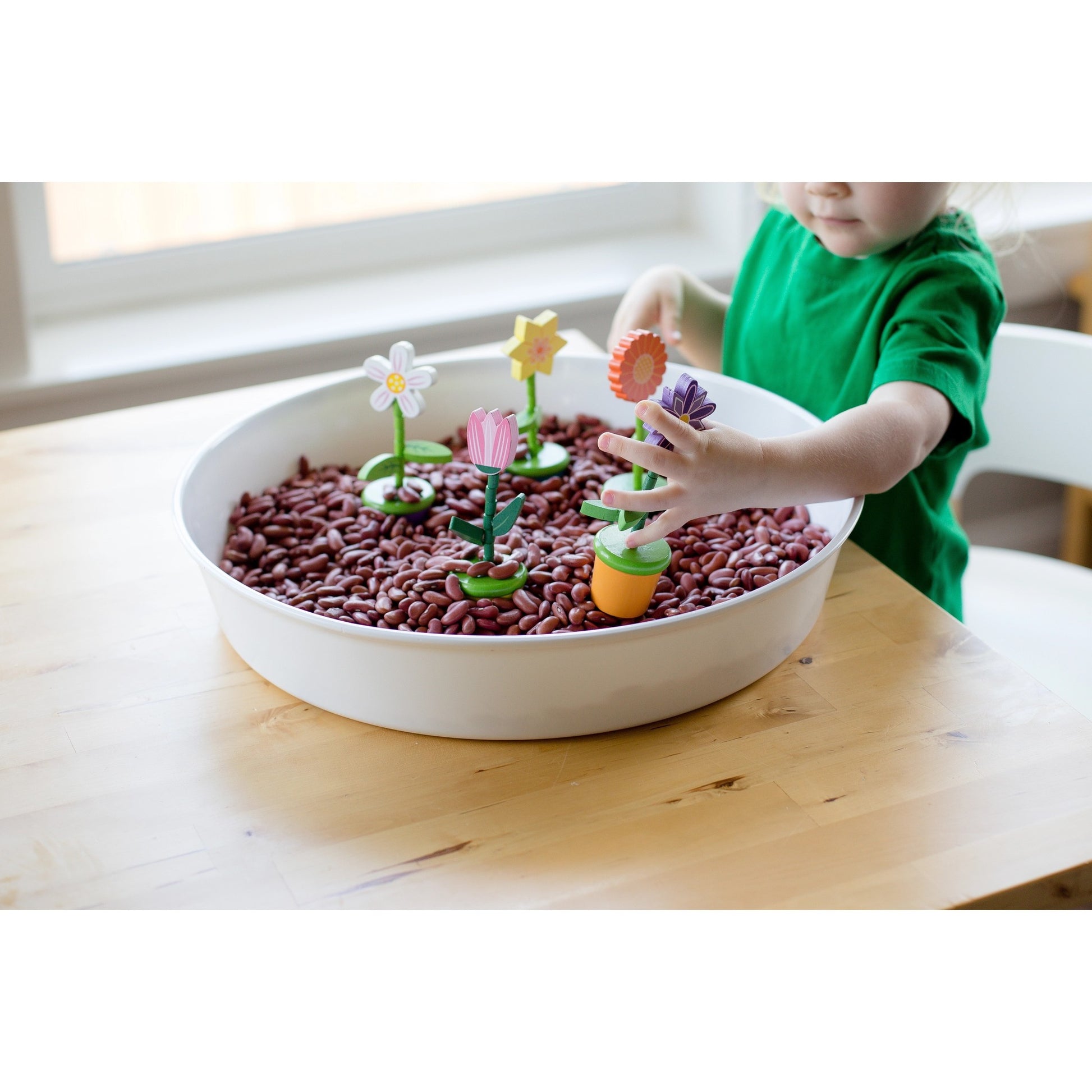 toy - push puppet - flower pot by jack rabbit creations