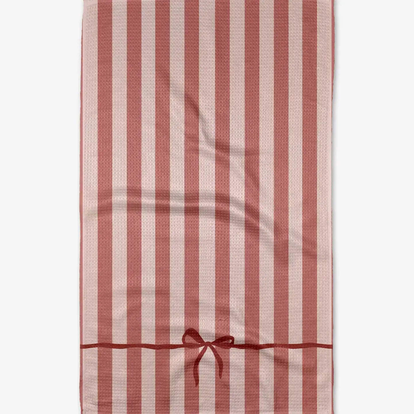 tea towel - microfiber holiday - put a bow on it by geometry house
