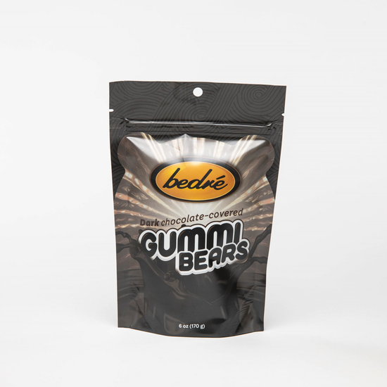 Candy – Bedré Gummi Bears – Dark Chocolate – 6oz