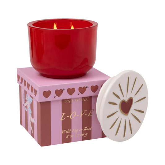 candle - wild fig & rose - charmed heart by paddywax