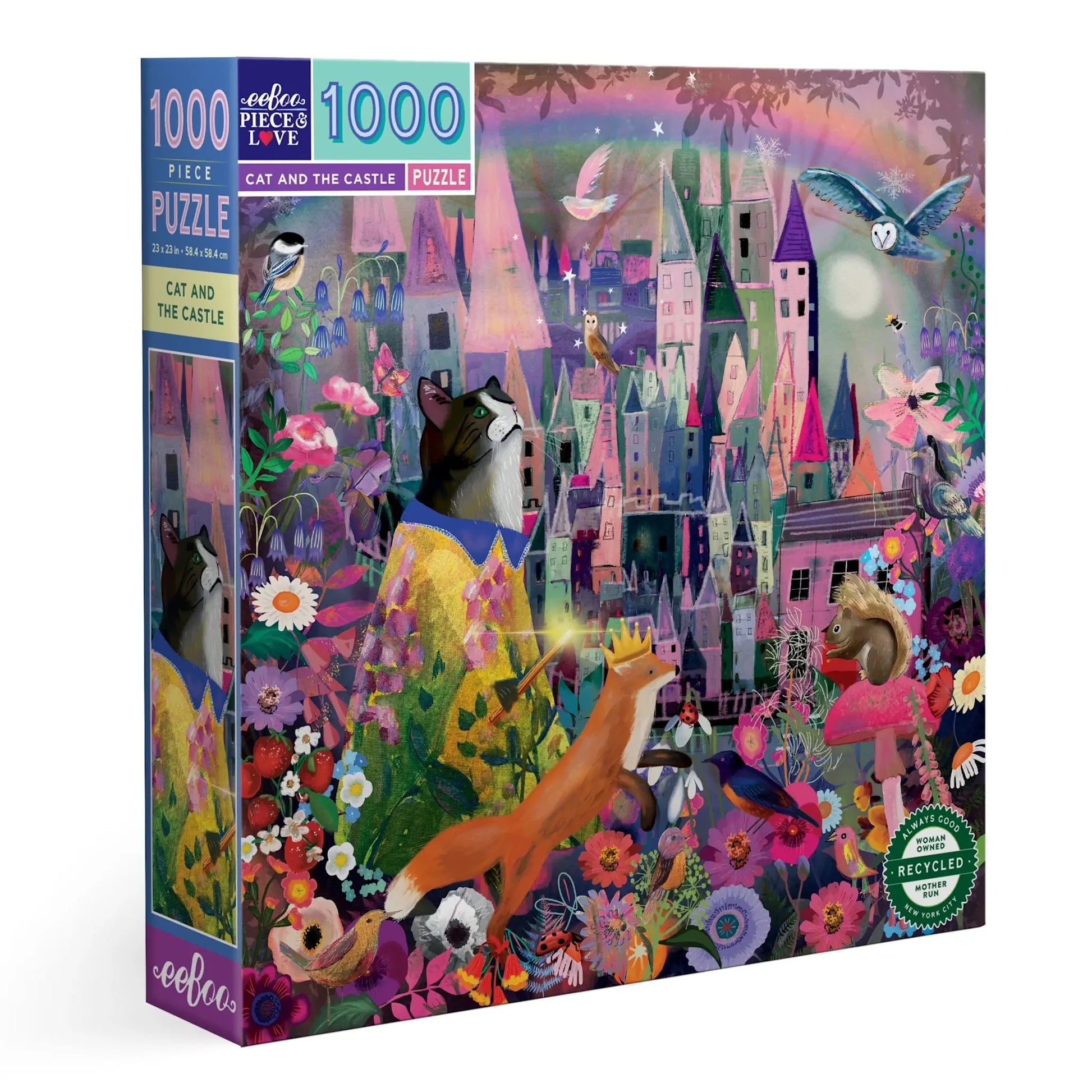 puzzle - 1000-piece - cat & the castle by eeboo
