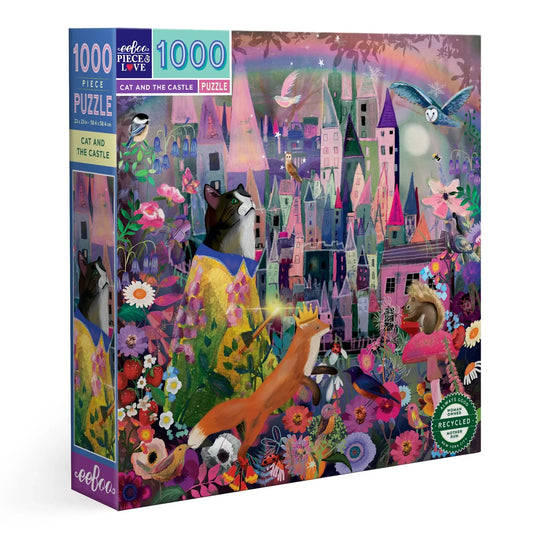 puzzle - 1000-piece - cat & the castle by eeboo