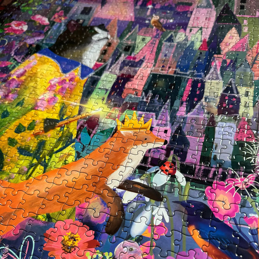 puzzle - 1000-piece - cat & the castle by eeboo