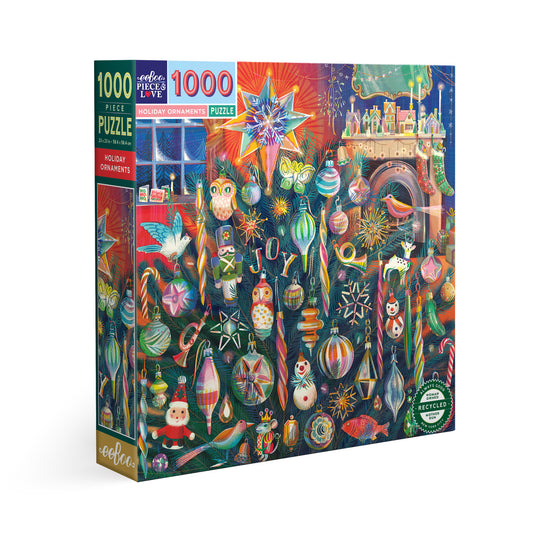 puzzle - 1000-piece - holiday ornaments by eeboo