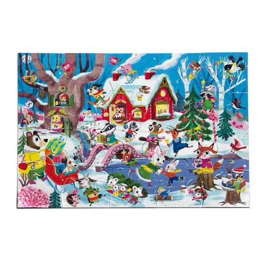 puzzle - 20-piece - woodland winter by eeboo