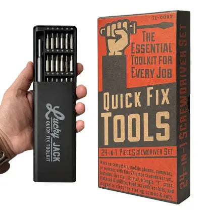 multi-tool - quick fix - 24-in-1 screwdriver set by lucky jack