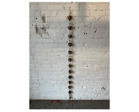 chime - rain gauge chain - clear beads by moksha imports