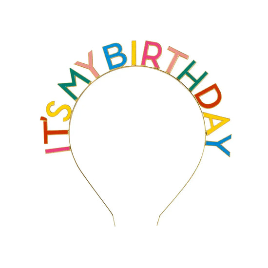headband - it's my birthday - rainbow by talking tables, usa