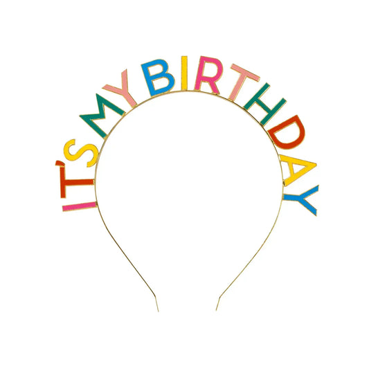 headband - it's my birthday - rainbow by talking tables, usa
