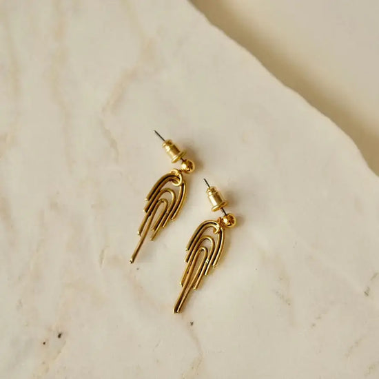 earrings - rainbow - 24k gold plated by tilly doro