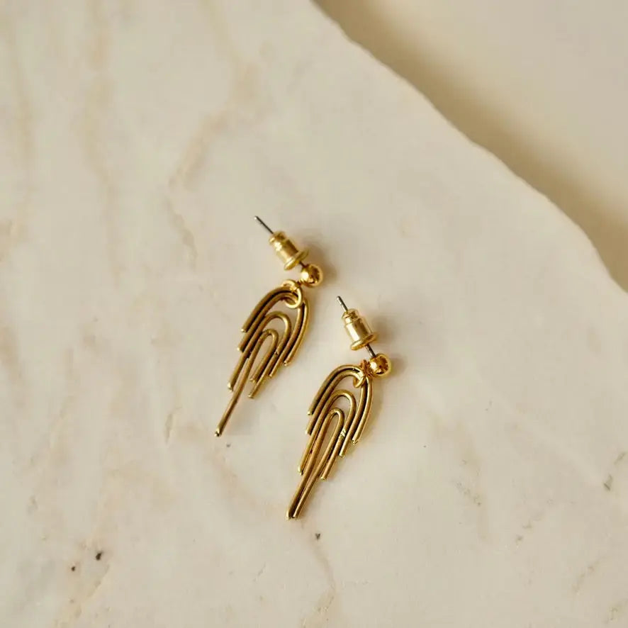 earrings - rainbow - 24k gold plated by tilly doro