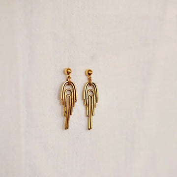 earrings - rainbow - 24k gold plated by tilly doro