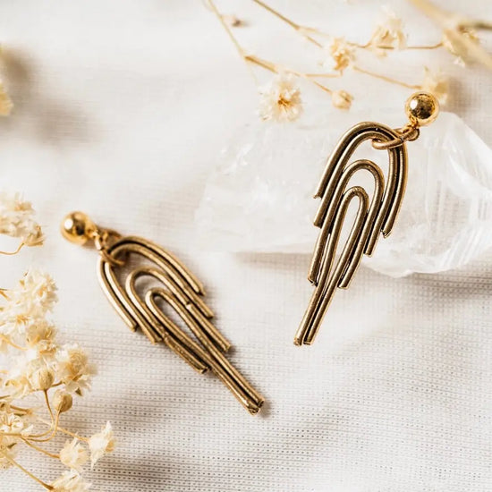 earrings - rainbow - 24k gold plated by tilly doro