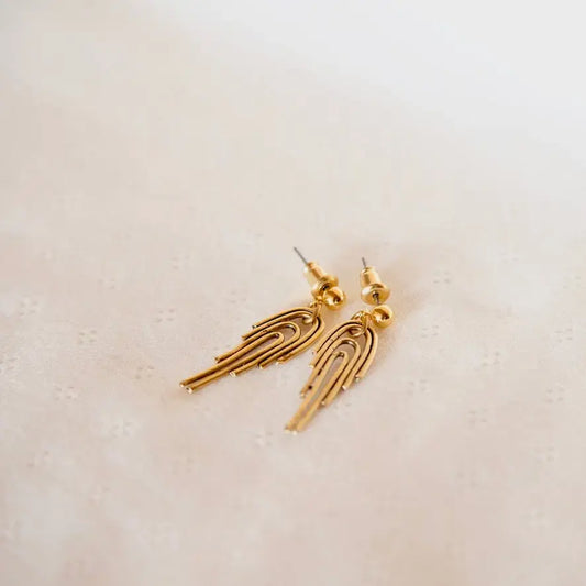 earrings - rainbow - 24k gold plated by tilly doro