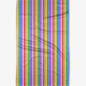 microfiber tea towel - rainbow harmony by geometry house
