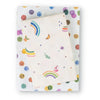 wrapping paper - 2-sided eco - rainbow sails/dots by wrappily eco gift wrap co.