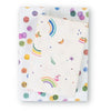 wrapping paper - 2-sided eco - rainbow sails/dots by wrappily eco gift wrap co.