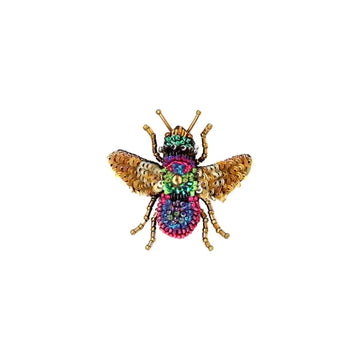 brooch pin - rainbow bee by trovelore