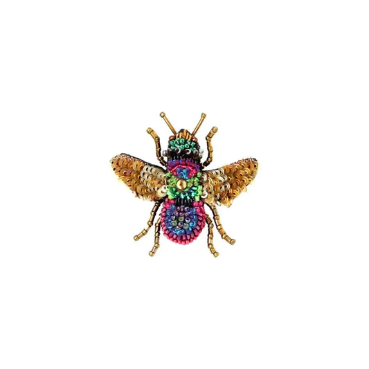 brooch pin - rainbow bee by trovelore