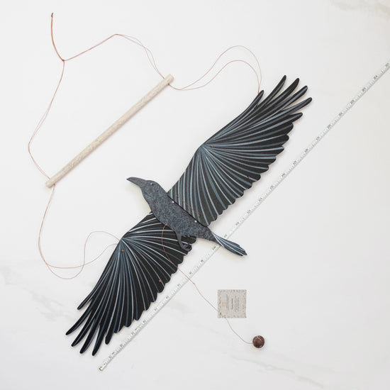 mobile - flying - raven by tulia's artisan gallery