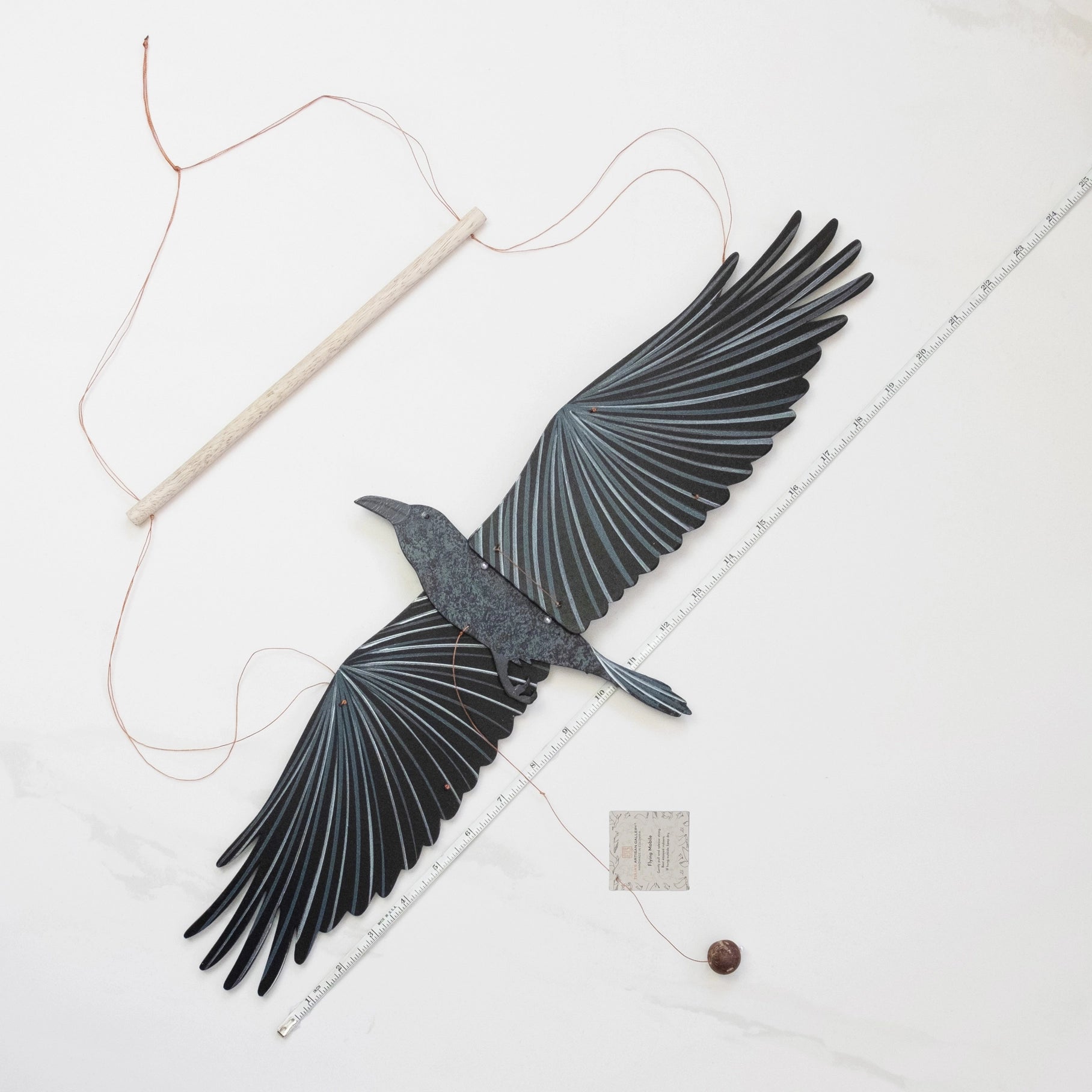 mobile - flying - raven by tulia's artisan gallery