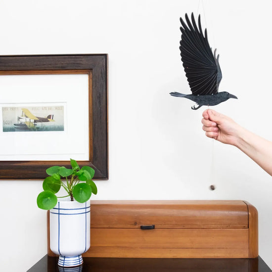 mobile - flying - raven by tulia's artisan gallery