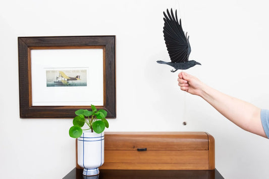 mobile - flying - raven by tulia's artisan gallery