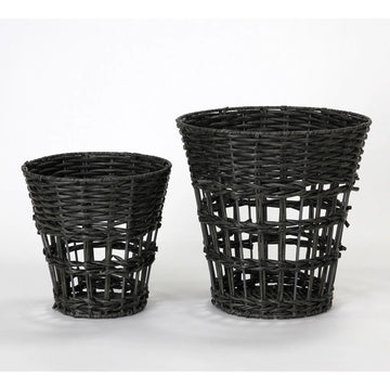 basket - round utility - graphite by time concept inc.