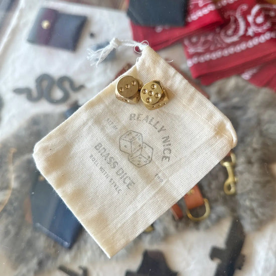 dice set - brass - really nice by son of a sailor
