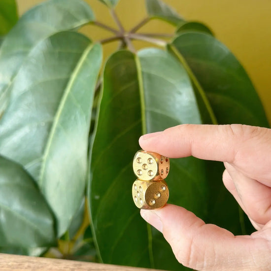 dice set - brass - really nice by son of a sailor