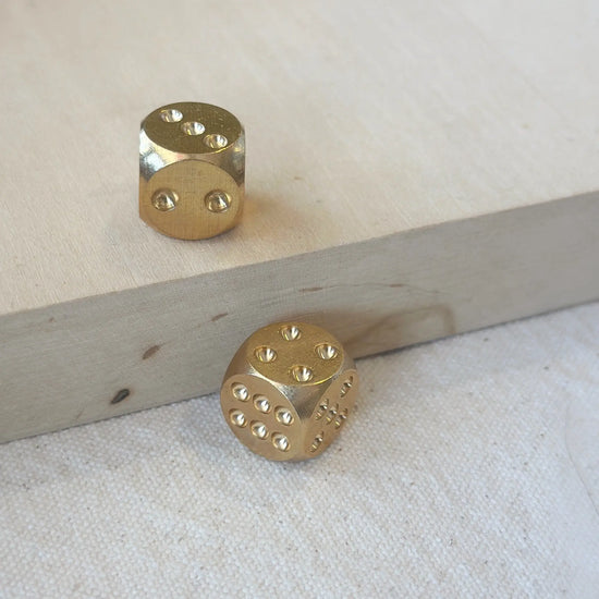 dice set - brass - really nice by son of a sailor