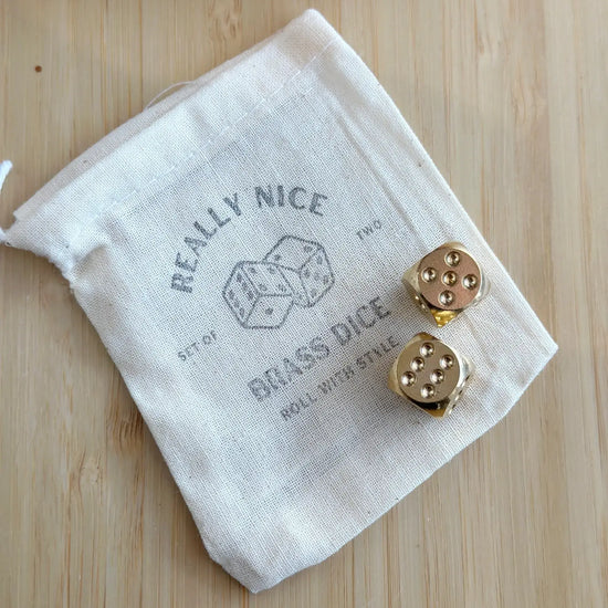 dice set - brass - really nice by son of a sailor