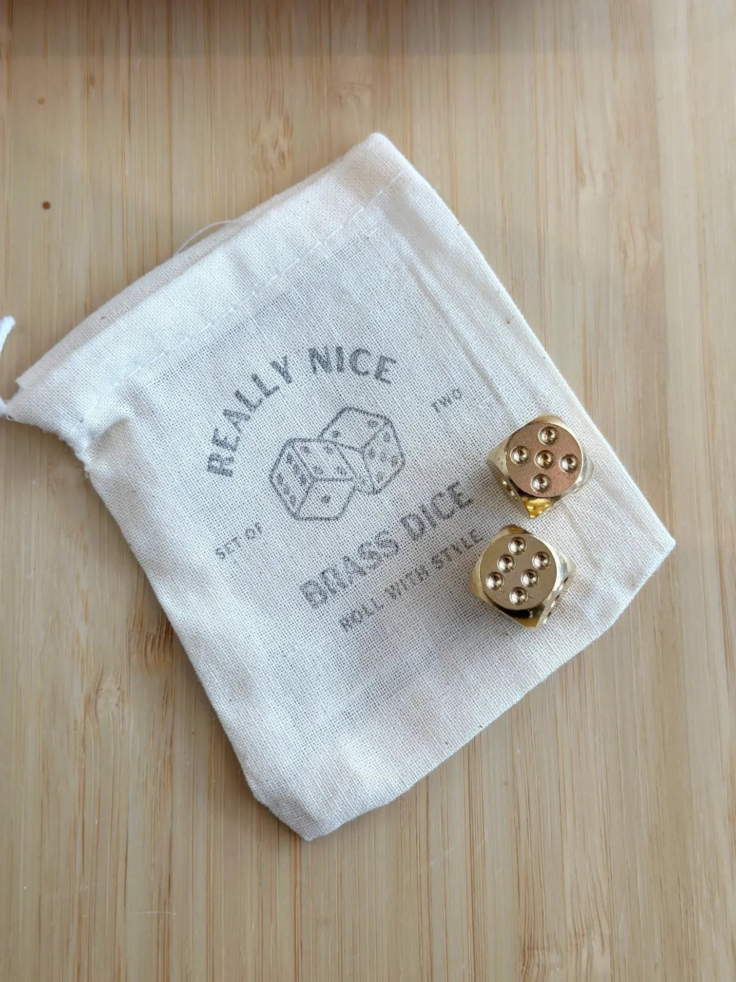 dice set - brass - really nice by son of a sailor