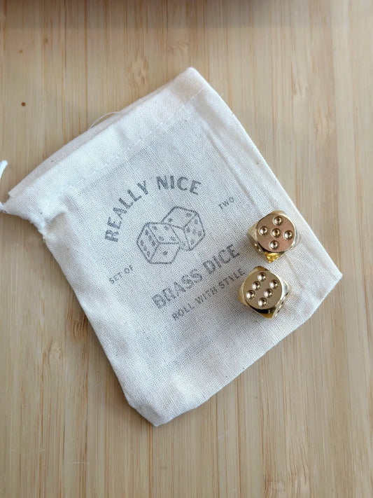 dice set - brass - really nice by son of a sailor