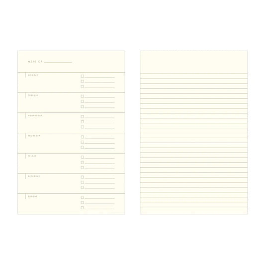 notebook - weekly planner - really organized - vanilla by ruff house print shop