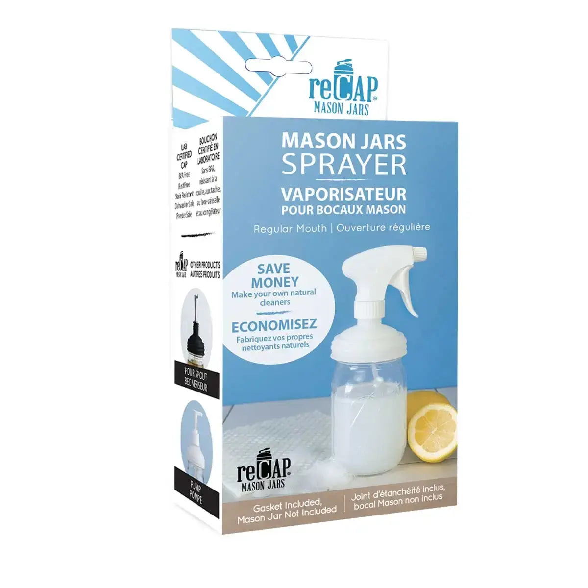 sprayer lid - recap® mason jar by recap mason jars