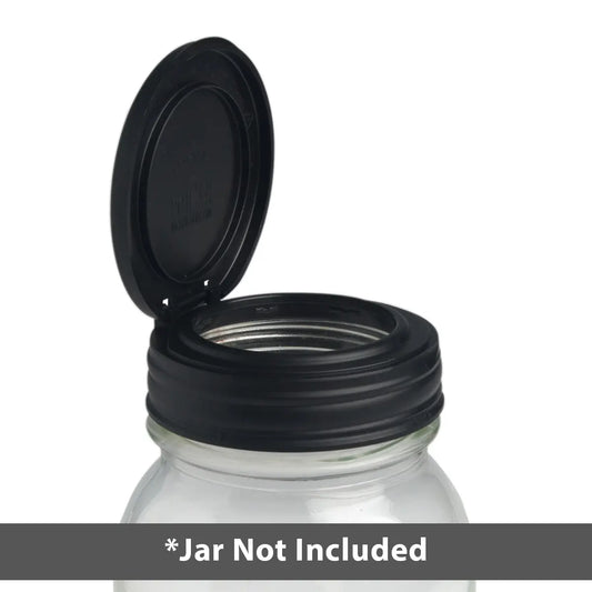 flip cap - recap® mason jars - regular mouth by recap mason jars