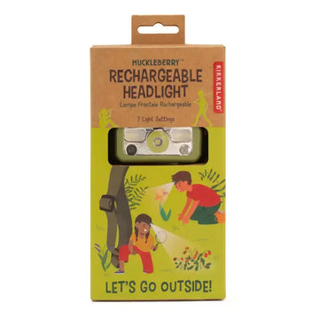 headlight - rechargeable - green by kikkerland