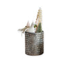 candle holder - votive - glass mosaic - oxidized pewter by creative co-op