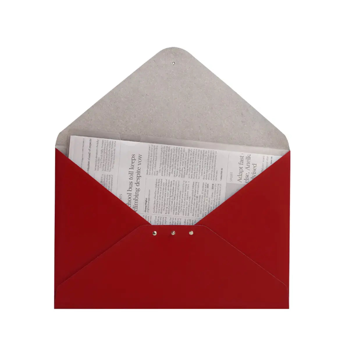 document folder - a4 letter - recycled leather by paperthinks