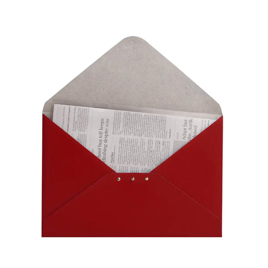 document folder - a4 letter - recycled leather by paperthinks