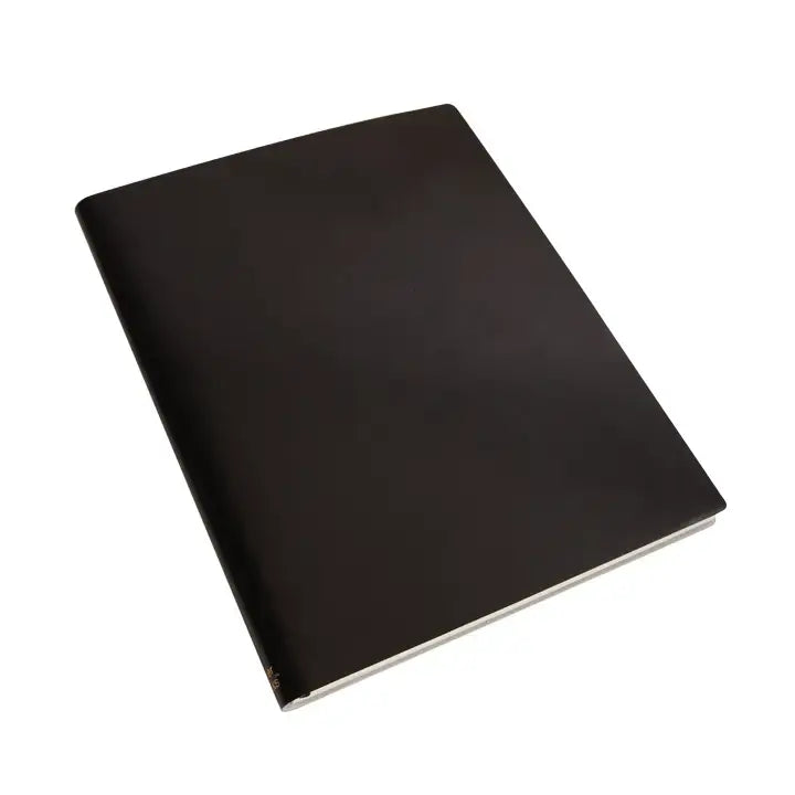 notebook - recycled leather - xl ruled by paperthinks