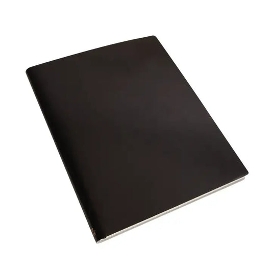 notebook - recycled leather - xl ruled by paperthinks