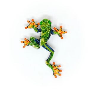 brooch pin - red eyed tree frog by trovelore