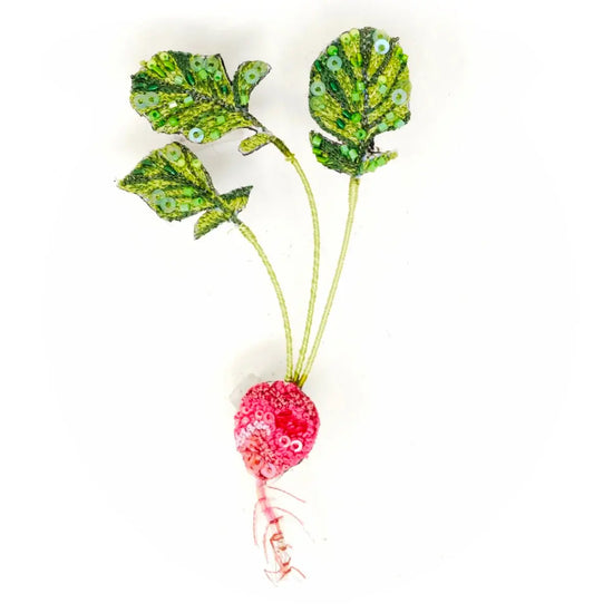 brooch pin - red radish by trovelore