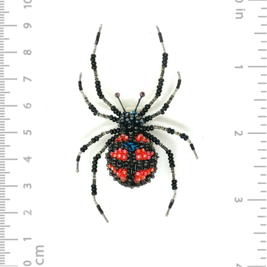 brooch pin - redback spider by trovelore