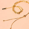 necklace - "redford" lariat bolo paperclip - 18kgp by peter and june
