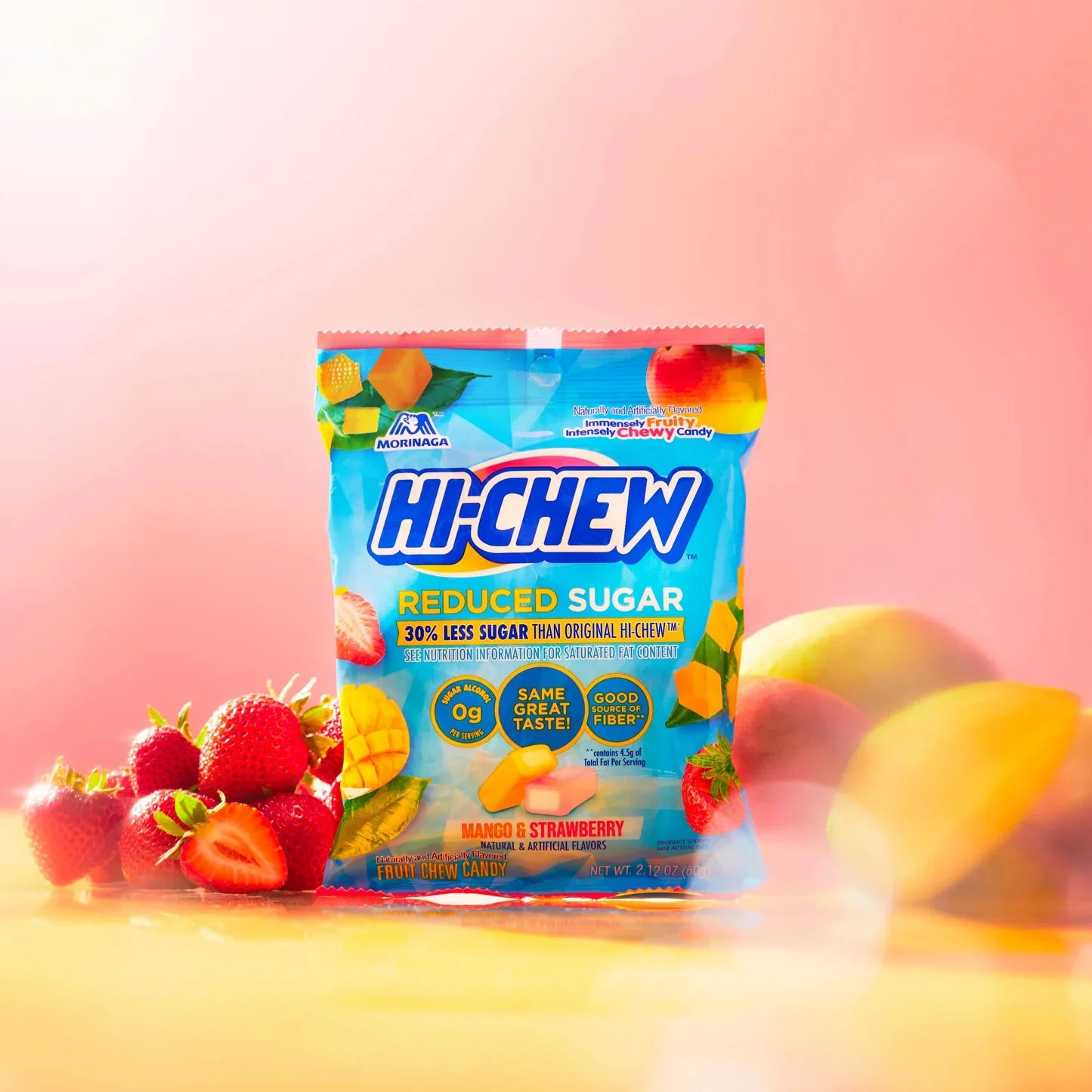 candy - hi-chew - mango/strawberry - reduced sugar by redstone foods inc