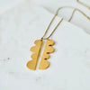 necklace - reflected hills - gold plated by tilly doro
