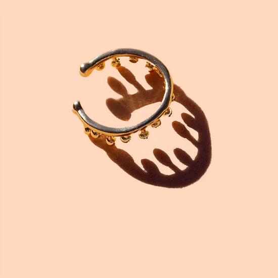 ring - reigning drops - 18kgp adjustable by peter and june
